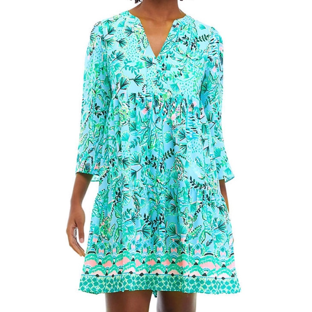 Lilly Pulitzer Martine 3/4 Length Sleeve Dress, Size Small